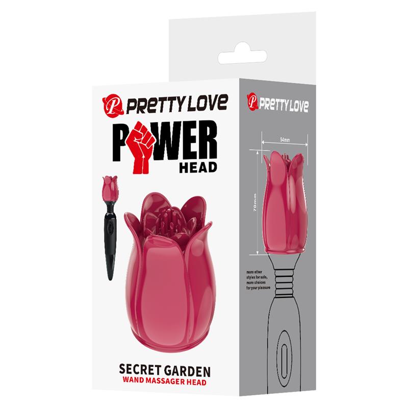 Flower Wand Power Wand Massager Head Red