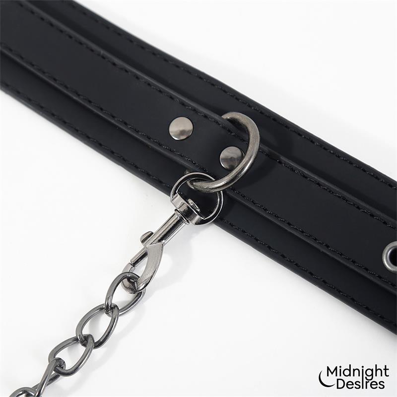 Collar and Ankle Cuffs with Chain