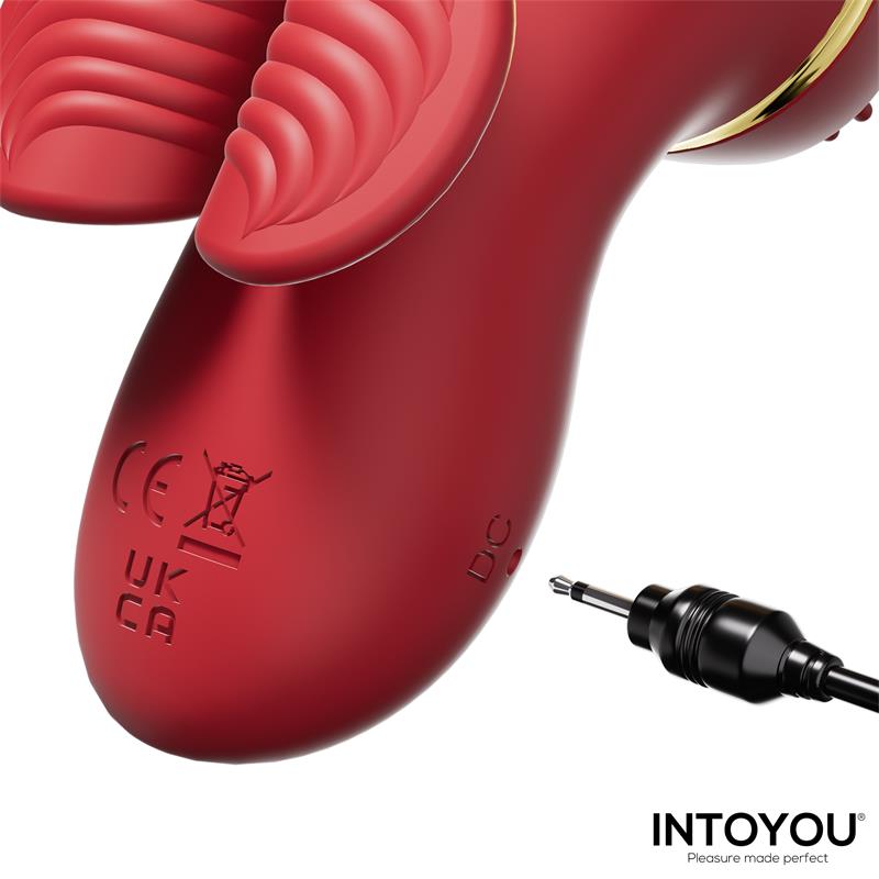 Beeny Stimulator with 4 Caps Suction Tapping Tickling and Licking