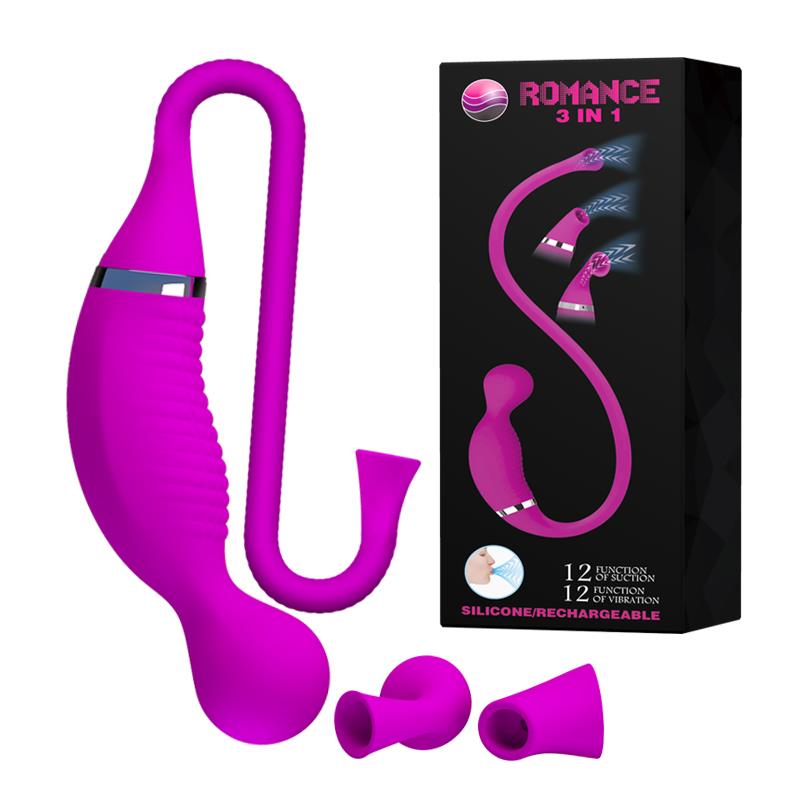 Stimulator with Suction 3 in 1