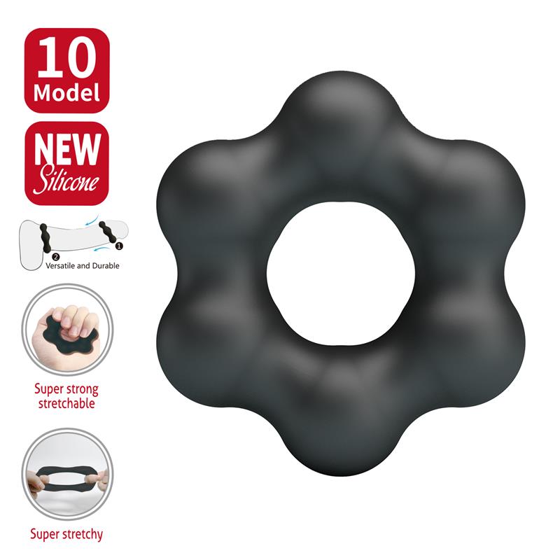 Clauzell Cock Ring Silicone Mod 10