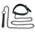 Collar with Leash Black Matt