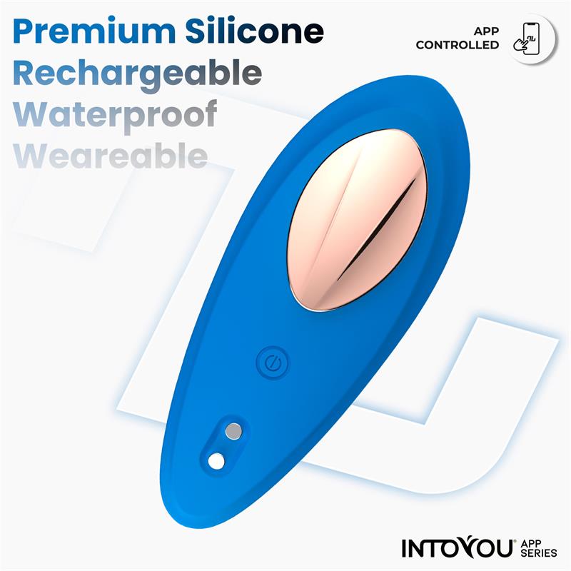 Panty Vibrator with App Silicone Blue