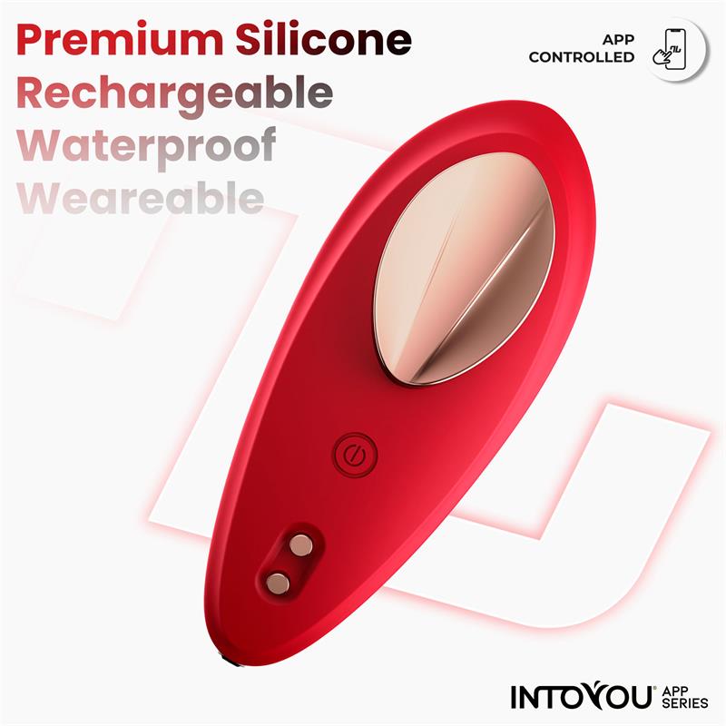 Panty Vibrator with App Silicone Red