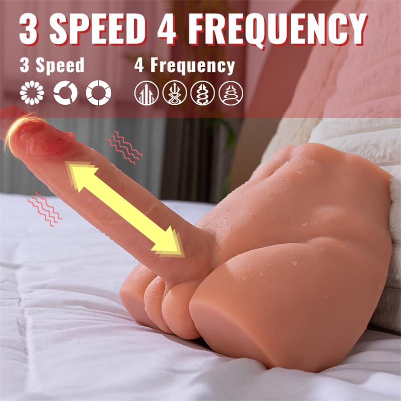 Peel Dildo and Ass with Thrusting and Vibration Masturbator 27 KG