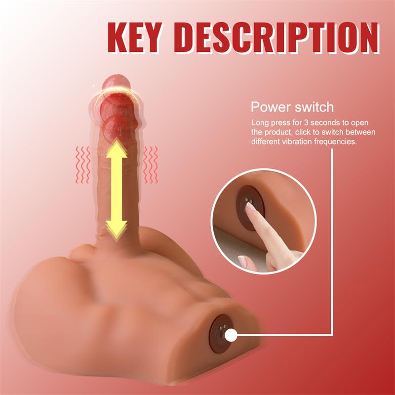 Peel Dildo and Ass with Thrusting and Vibration Masturbator 27 KG