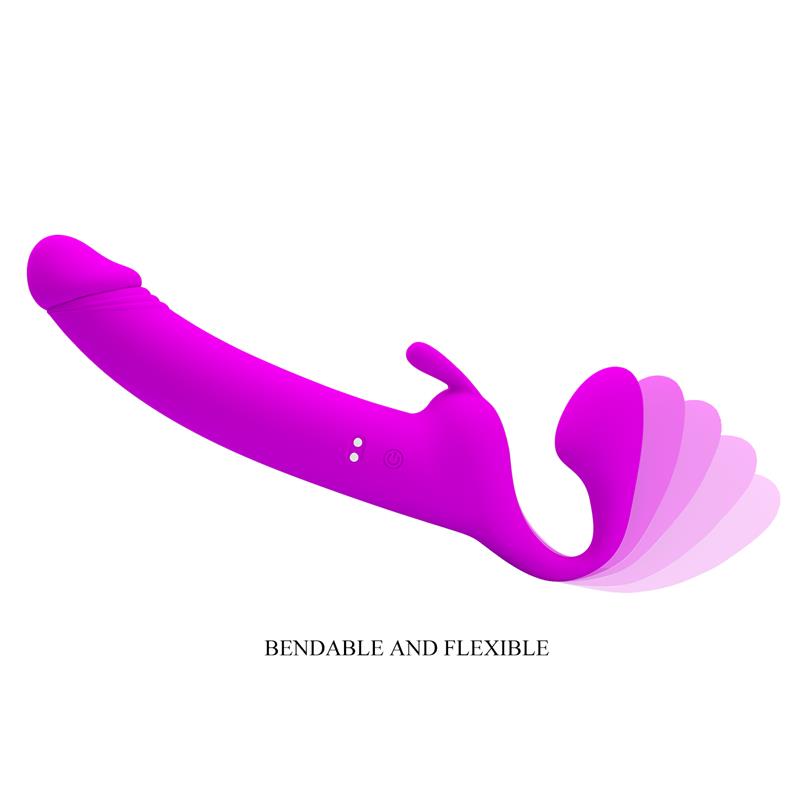 Zanini Vibrating Strapless StrapOn Silicone