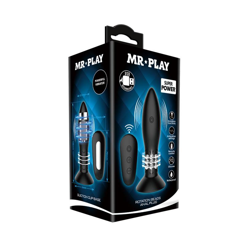 Butt Plug with Vibration and Rotation