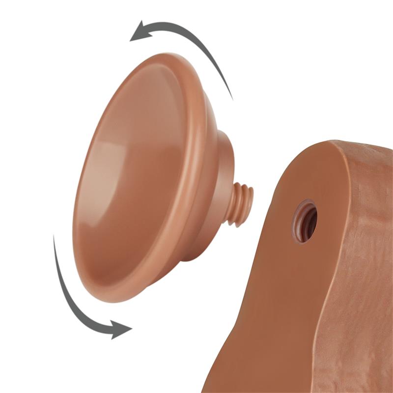 Dildo Sliding Skin 85 Brown