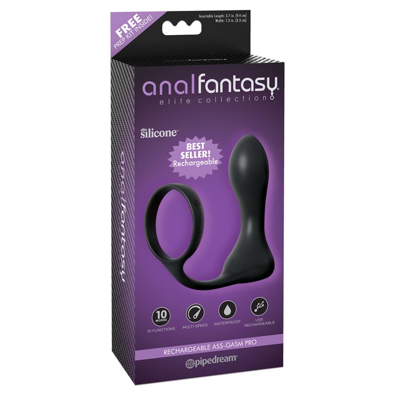 Vibrating Ass Gam Black