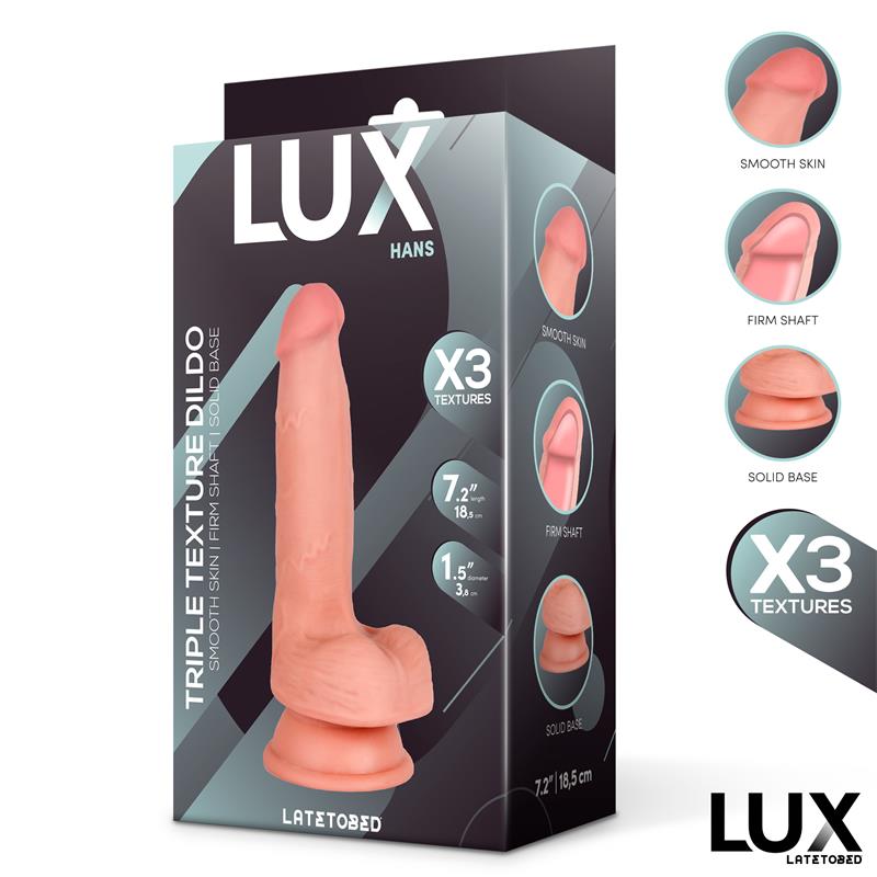 Hans Triple Density Dildo with Balls 72