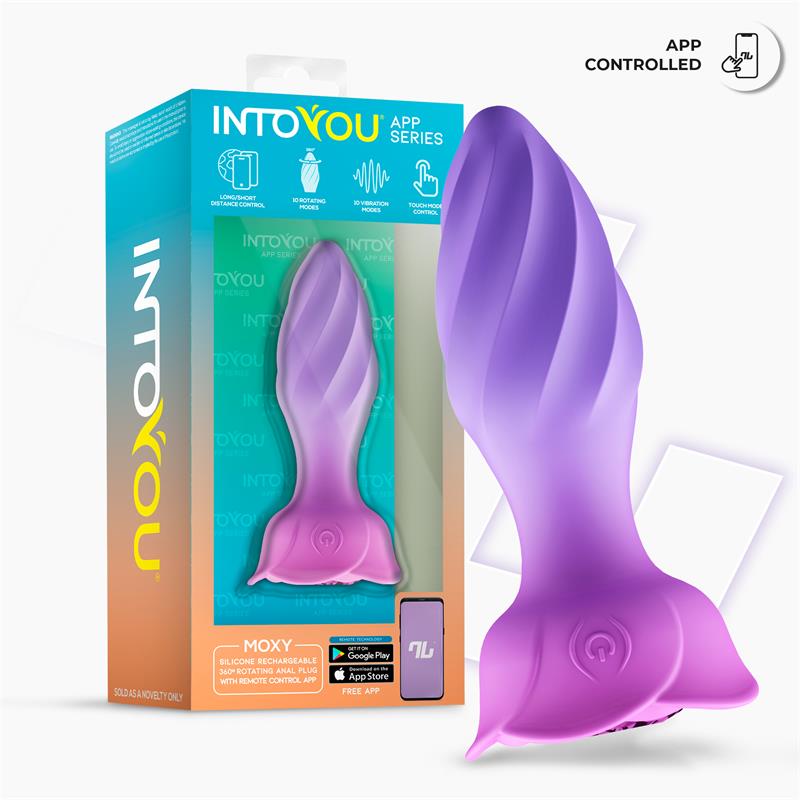 Moxy Butt Plug with Rotation 360º with App