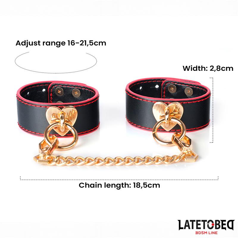 Wrist Cuff with Golden Chain