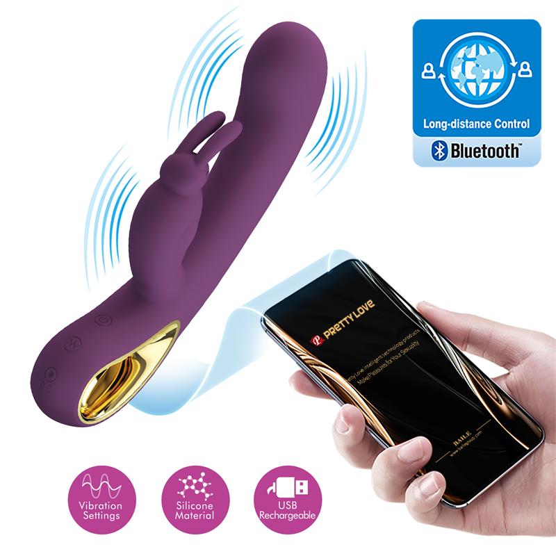 Liam G Spot Vibrator Silicone with App Purple