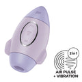 Mission Control Clit Sucker and Vibrator Violet