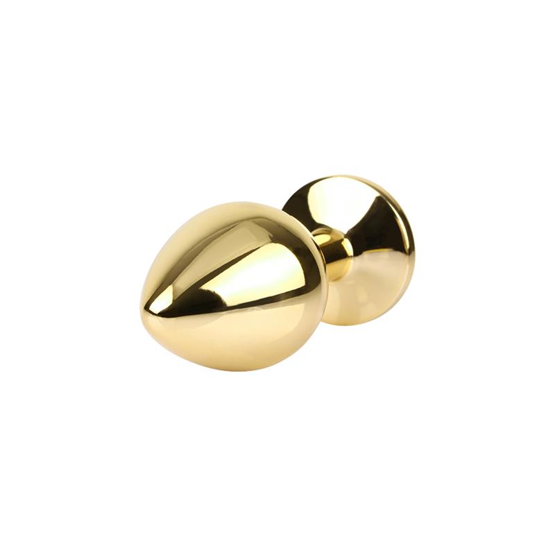 Metal Anal Plug with Jewel Size M