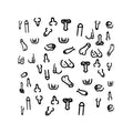 Penis square coasters 10 units