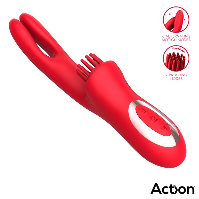 Bilma Vibe with Brushing Clit Stimulator and Alternating Function