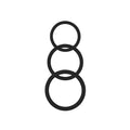 Magnum Force Cock Ring Silicone Black