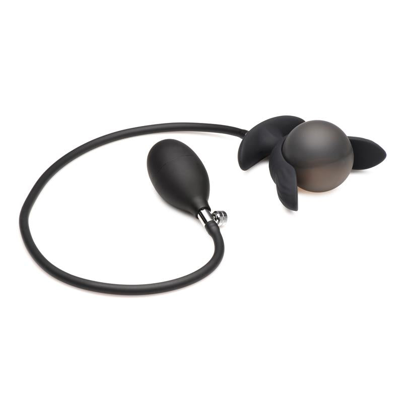Dark Pearl Inflatable Vibrating Butt Plug with Remote