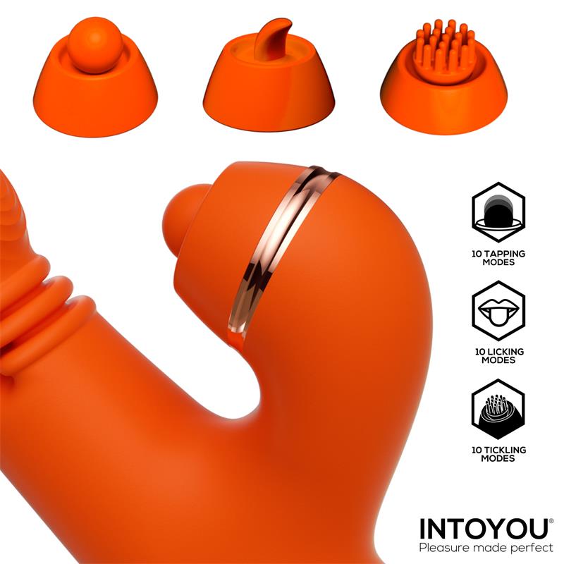 Ethan Vibrator 360º G spot Massage with Multifunction Caps