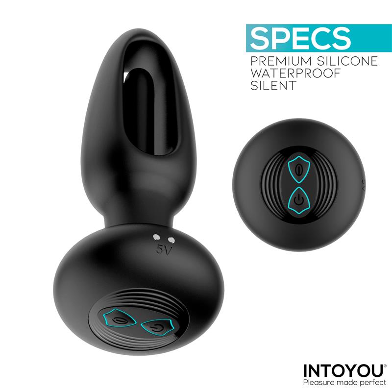 Sasha Vibrating Plug with Flipping Tongue and Remote Control