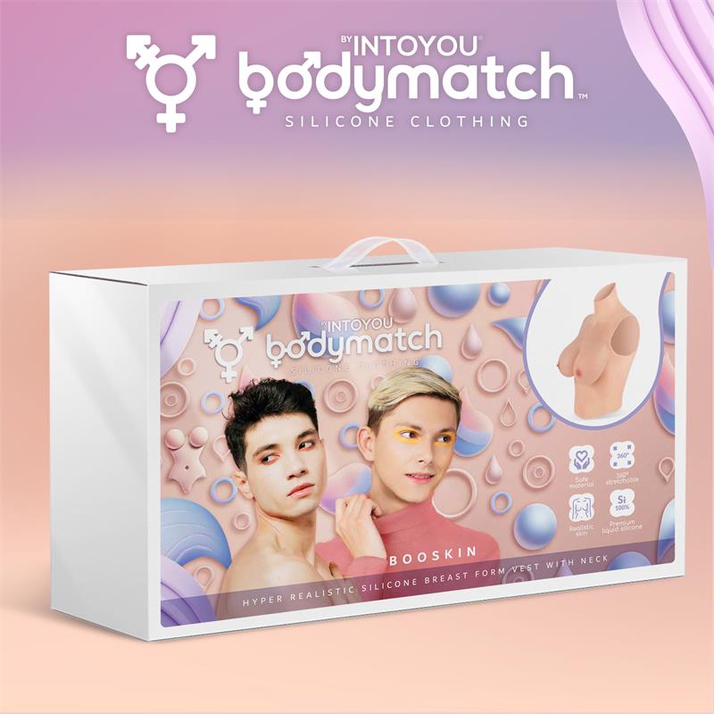 Booskin Realistic Breast Form E Cup Liquid Silicone