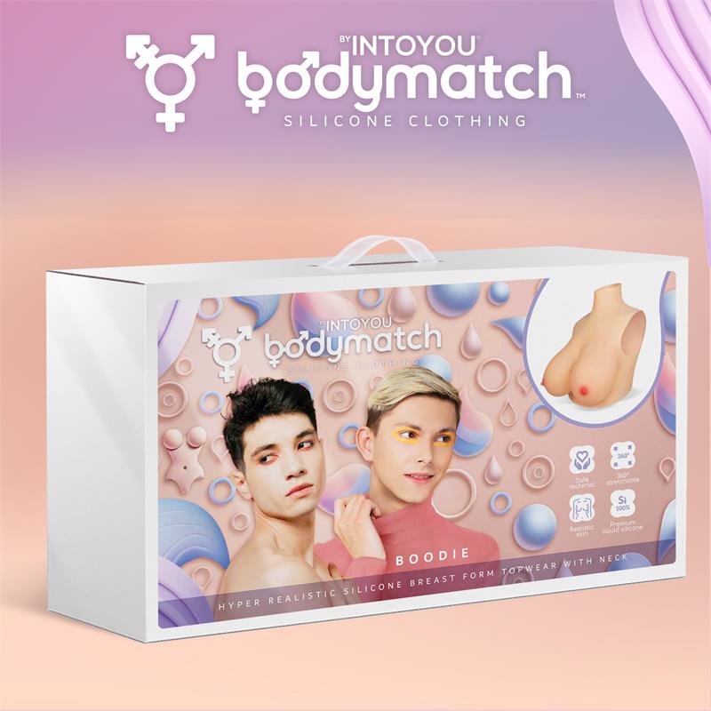 Boodie Realistic Breast Form D Cup Liquid Silicone