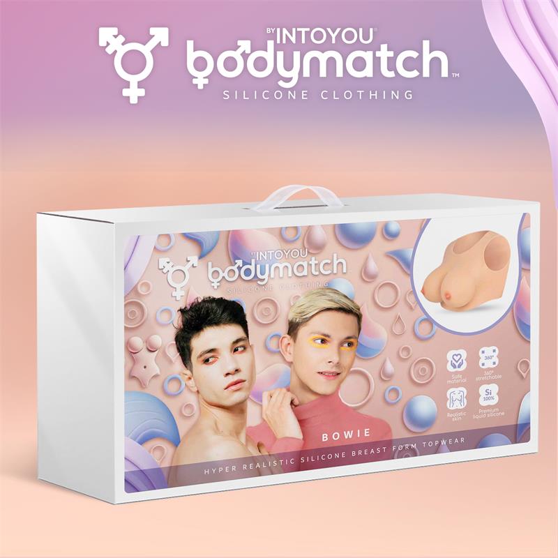 Bowie Realistic Breast Form E Cup Liquid Silicone