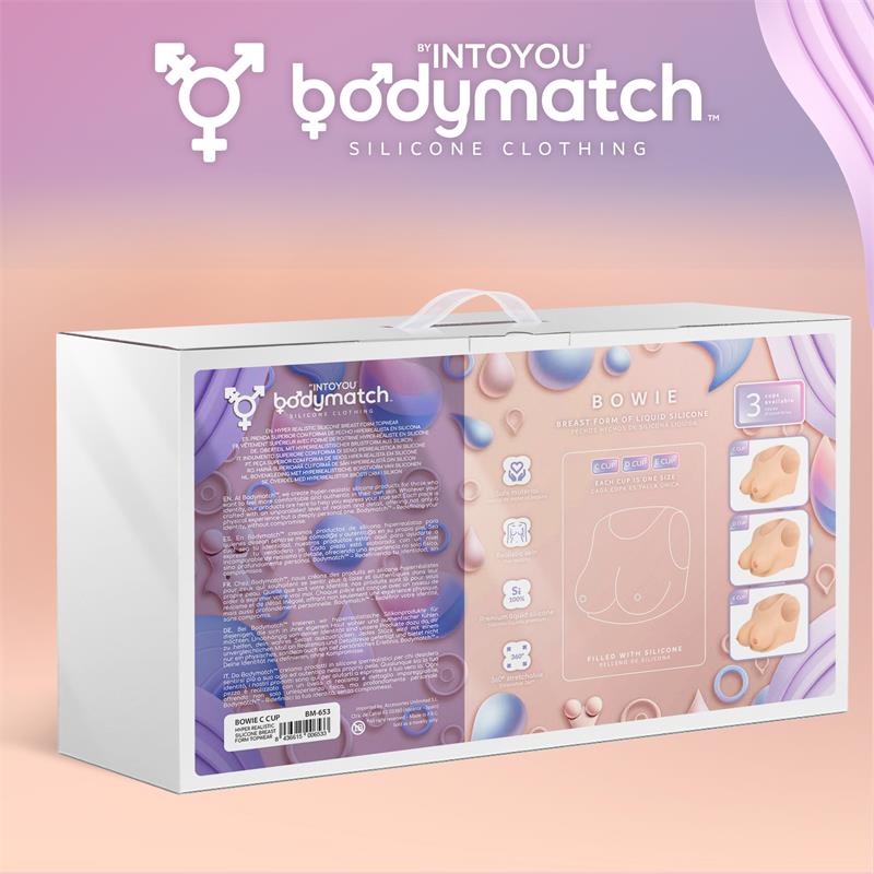 Bowie Realistic Breast Form Liquid Silicone C Cup