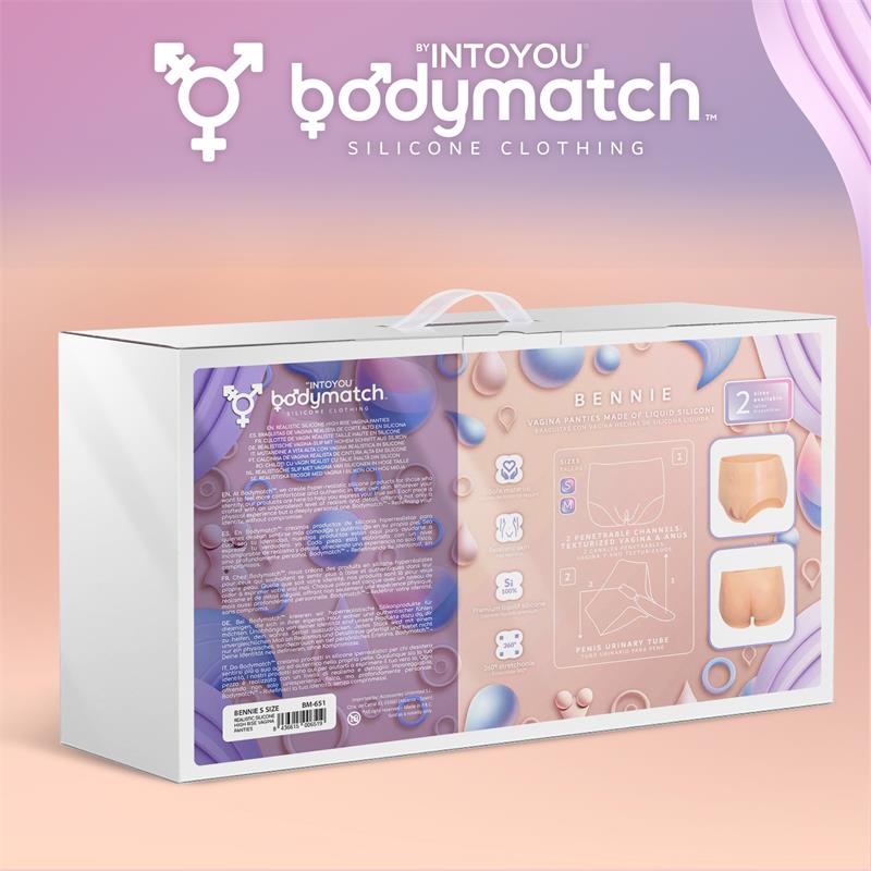 Bennie Realistic Vagina and Anus Panties Liquid Silicone Size S