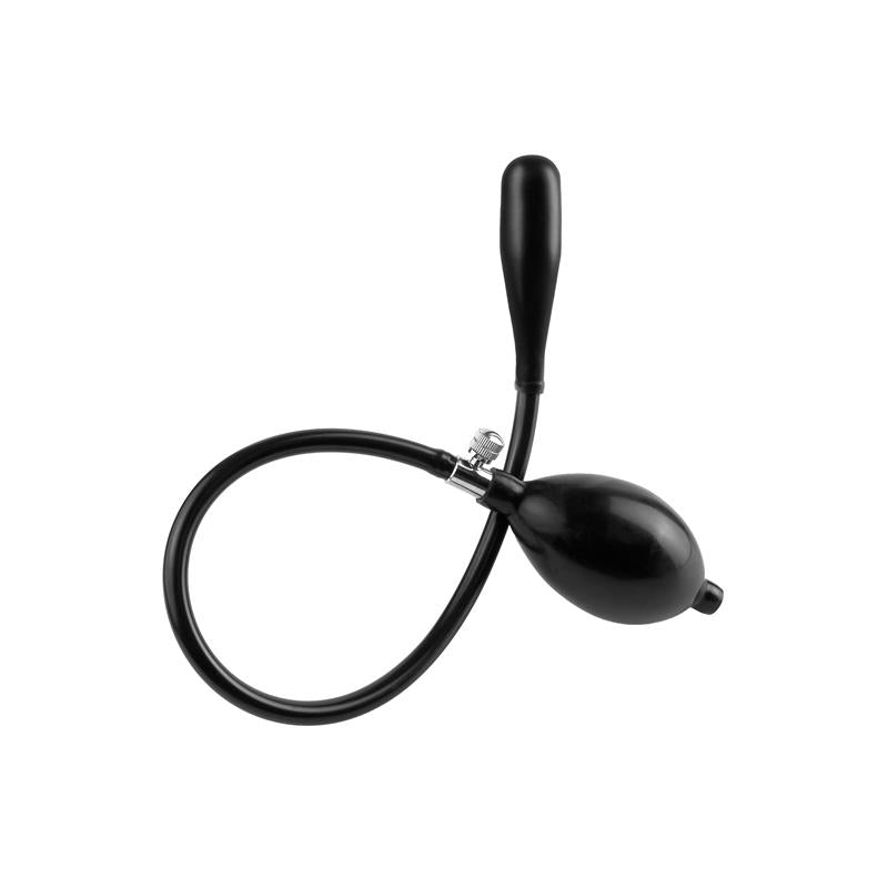 Inflatable Silicone Ass Extensor Black
