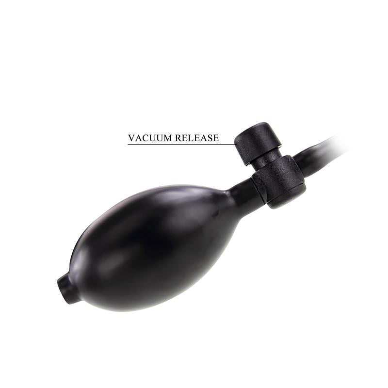 Inflatable Anal Plug with Internal Ball Weight