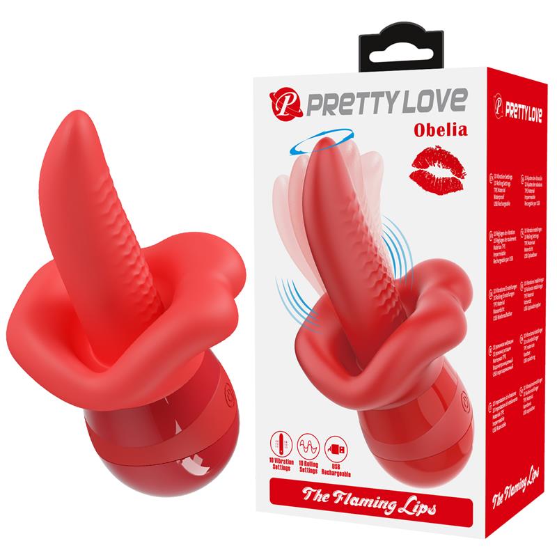 Obelia Stimulator with Vibration and tongue movement