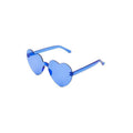 Party heart shaped glasses Blue