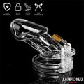 Chastity Penis Cage Long Clear