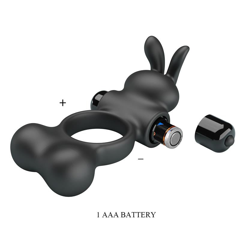 Yusuf Vibrating Penis Ring with Steel Beads 2x33gr
