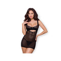 Chemise with Lace Black