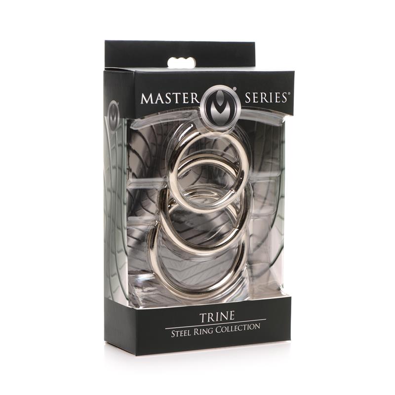 Trine Set of 3 Steel C Ring