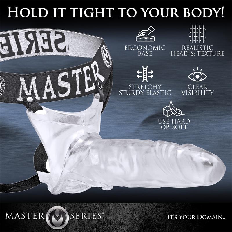 Grand Mamba XL Jockstrap with Hollow Transparent Dildo