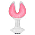 Gemoria Silicone Butt Plug dual crescent shaped tip Glow Dark