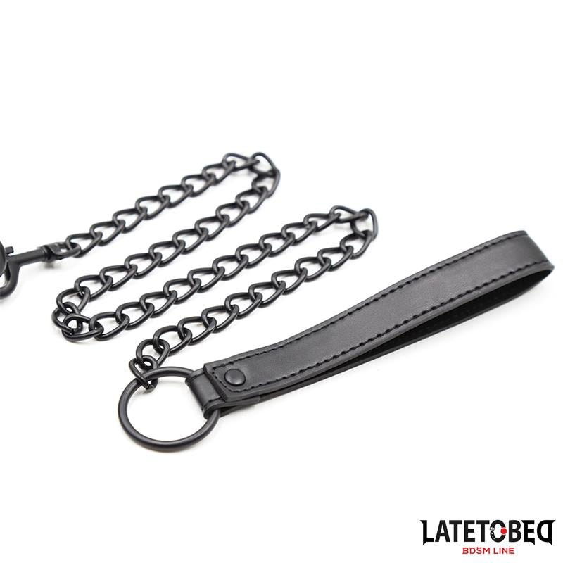 Neoprene Bondage Collar and Leash