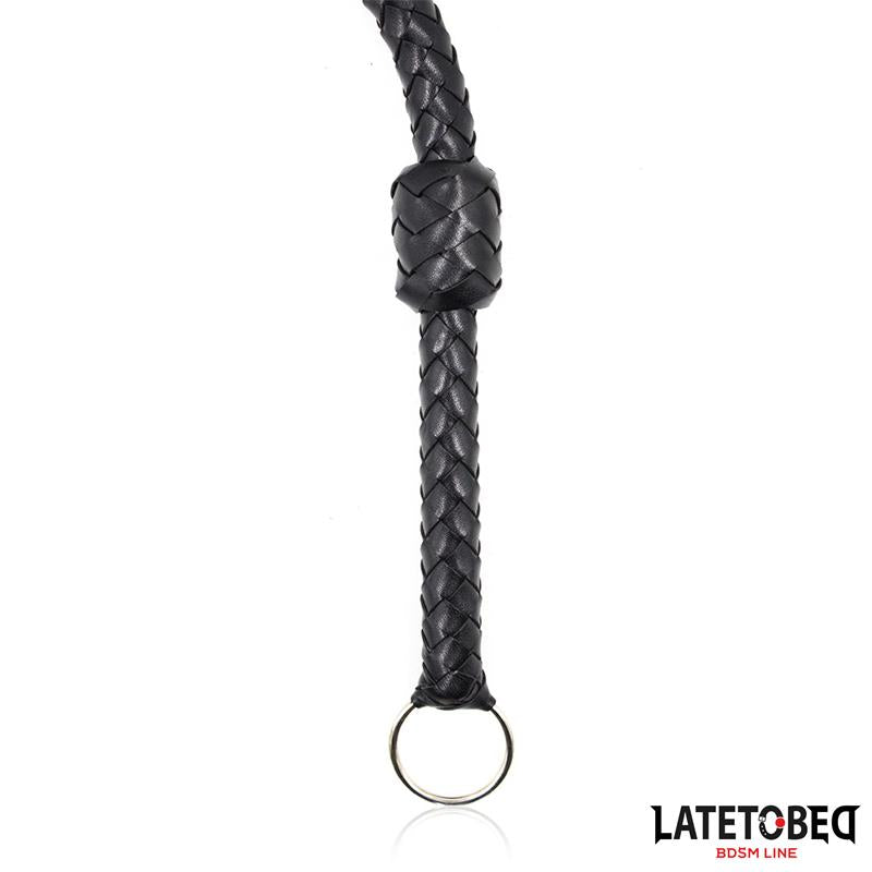 Braided Whip Black 116cm