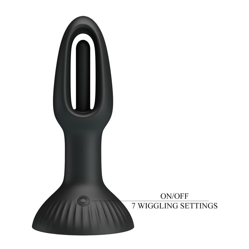 Hubert Anal Plug with 7 Wiggling