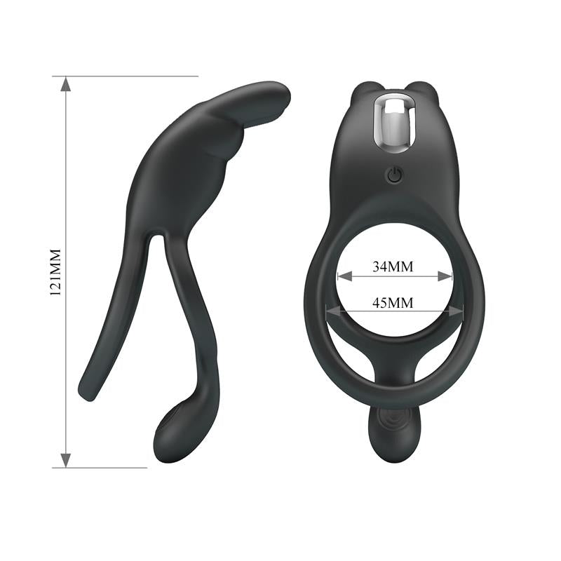 Seth Vibrating Double Cock Ring