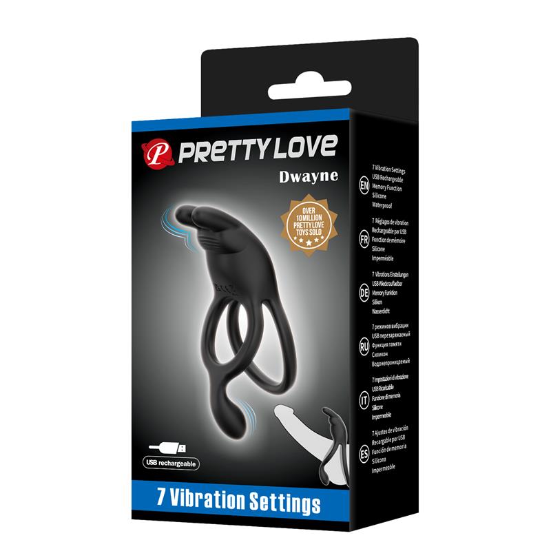 Seth Vibrating Double Cock Ring