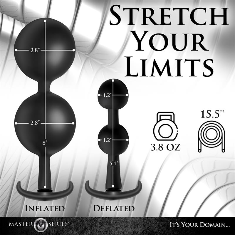 Ass Rattler Weighted Inflatable Anal Balls