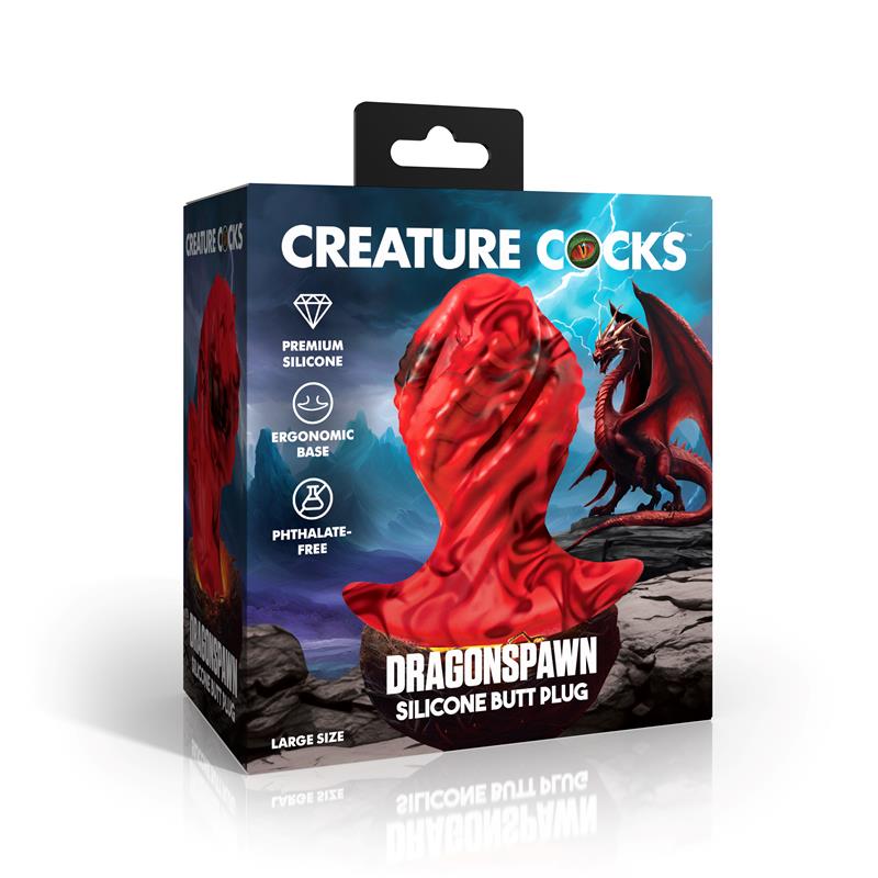 Dragonspawn Silicone Butt Plug Size L