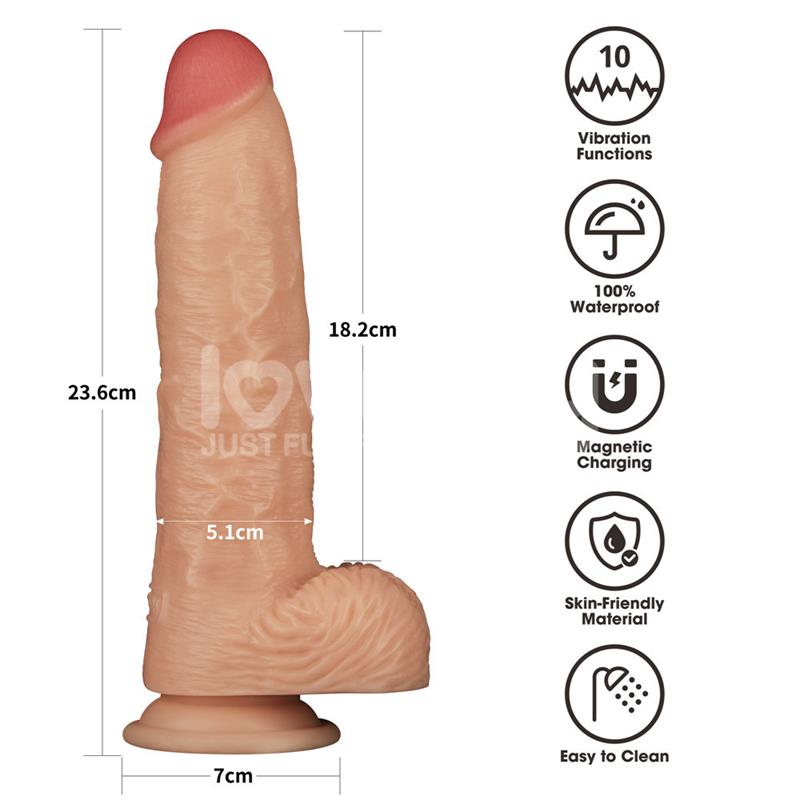 Power Basics Dildo with Vibration 95