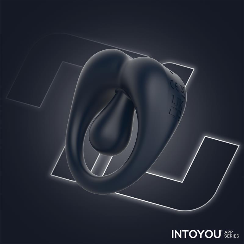 Kenny Penis Ring with Clitoris Stimulator and APP Night Blue